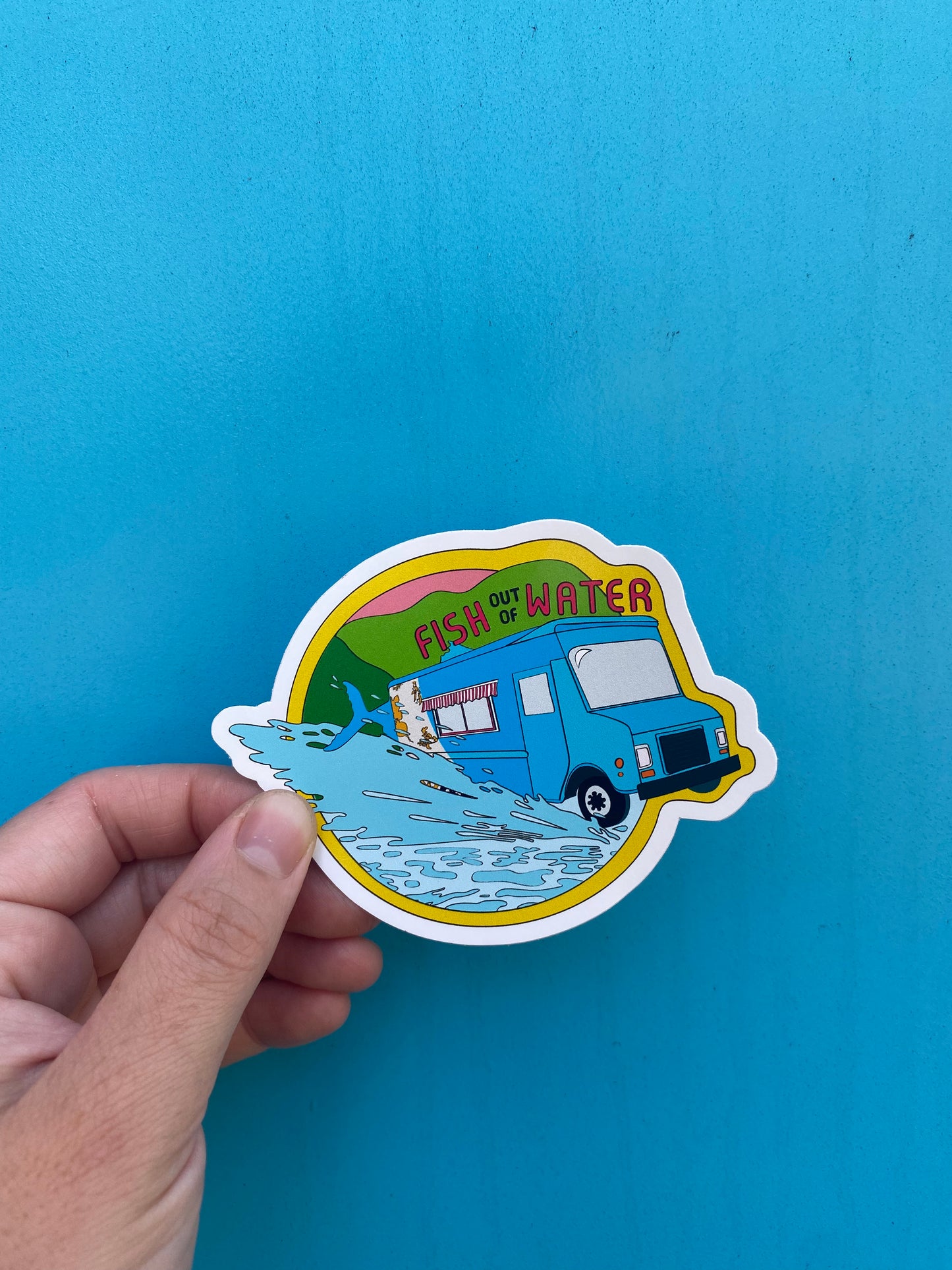 Magic Fish Truck Sticker